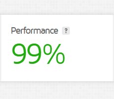 Hostatto online store performance 99%